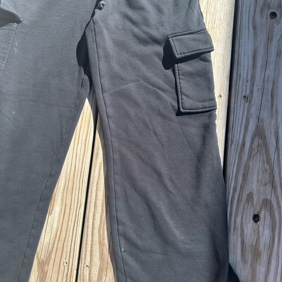 Gilly Hicks Black cotton cargo sweatpants with elastic waistband Size Small Flaw - Picture 5 of 16
